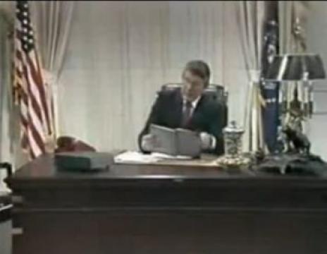 Johnny Carson As Ronald Reagan